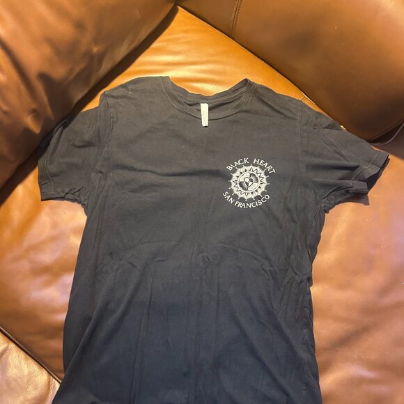 Black Heart Tattoo Mandala Tee Black M - Picture 1 of 4